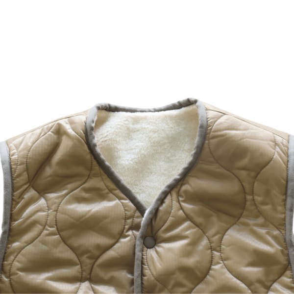 画像3: CUSHMAN クッシュマン 21500 QUILTING & FUR REVERSIBLE VEST キルティングアンドファー リバーシブルベスト ミリタリー キルトベスト アクリルファーリバーシブル インナーベスト アウターベスト (3)