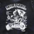画像13: CUSHMAN クッシュマン x TOP トップ 26386T TOP別注 FULL ZIP SWEAT "HELL ON WHEEL" フルジップスウェット 裏起毛 DEVIL プリント エアブラシ アートワーク (13)
