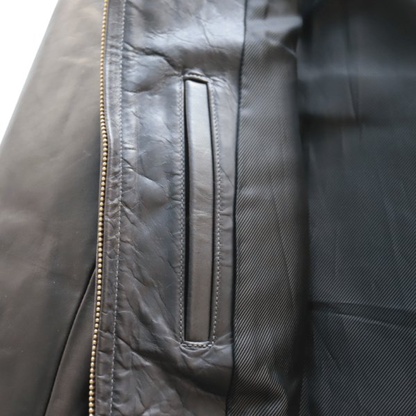 画像14: RAGGY ラギー KZ-01 Leather Sports Jacket レザースポーツジャケット 革ジャン レザージャケット スポーツジャケット ホースハイド (14)