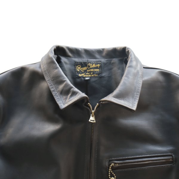 画像5: RAGGY ラギー KZ-01 Leather Sports Jacket レザースポーツジャケット 革ジャン レザージャケット スポーツジャケット ホースハイド (5)