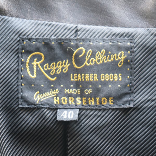 画像6: RAGGY ラギー KZ-01 Leather Sports Jacket レザースポーツジャケット 革ジャン レザージャケット スポーツジャケット ホースハイド (6)