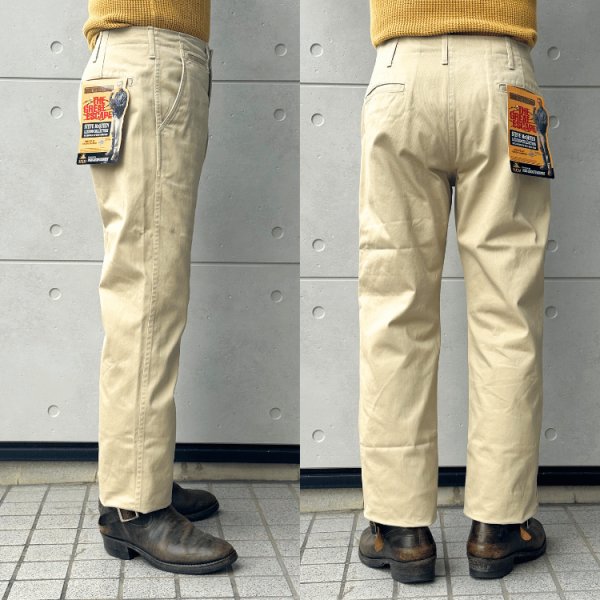 画像3: TOYS McCOY トイズマッコイ TMP2504 "V.HILTS" STEVE McQUEEN TROUSERS チノパン スティーブマックイーン カーキトラウザーズ (3)