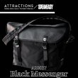 画像1: ATTRACTIONS アトラクションズ x SPEAKEASY スピークイージー A20037 Black Messenger ブラックメッセンジャー ショルダーバッグ 斜めがけバッグ メンズ 大容量 コラボレーション (1)
