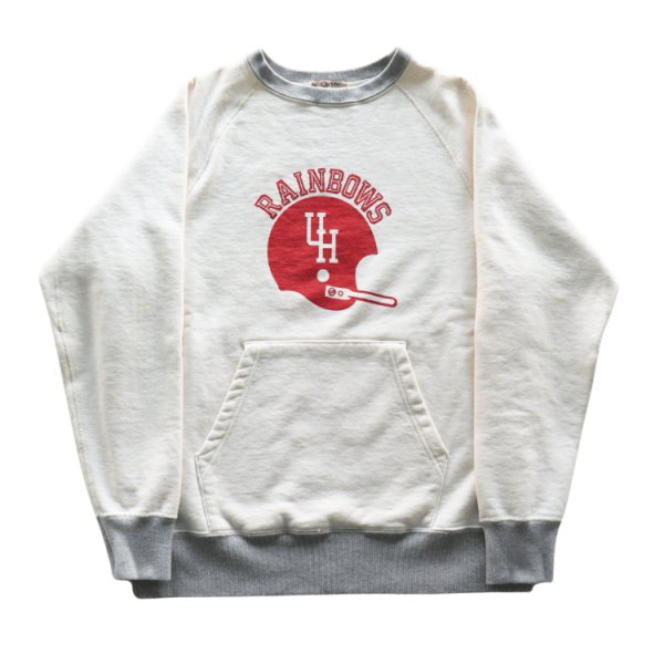 画像4: SUN SURF サンサーフ SS69597 "RAINBOWS" CREW NECK POCKET SWEAT クルーネックポケットスウェット カンガルーポケット付きスウェット レインボーズ フットボール (4)