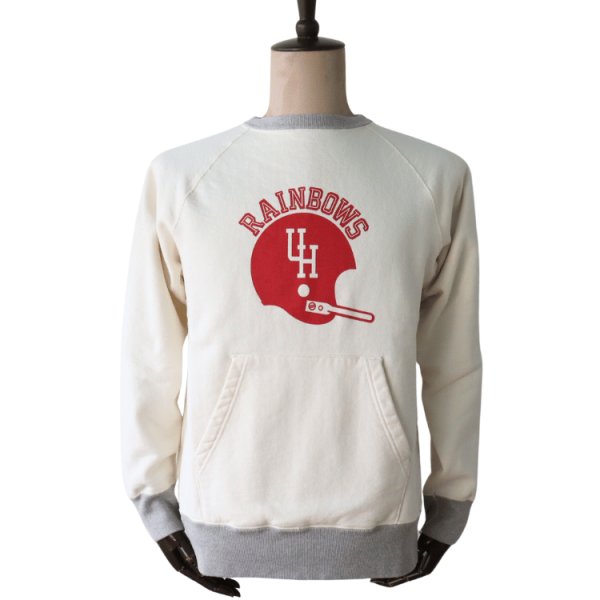 画像2: SUN SURF サンサーフ SS69597 "RAINBOWS" CREW NECK POCKET SWEAT クルーネックポケットスウェット カンガルーポケット付きスウェット レインボーズ フットボール (2)