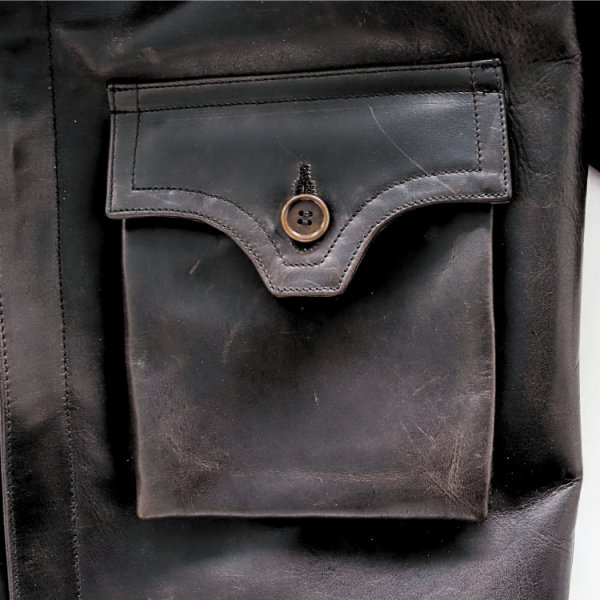 画像7: BUZZ RICKSON'S バズリクソンズ BR80664 WILLIAM GIBSON COLLECTION BLACK B-2 ウィリアムギブソンコレクション ブラックB-2 レザージャケット 革ジャン フライトジャケット B-2 小説家 ウィリアムギブソン ブラックシリーズ ムートン襟 (7)