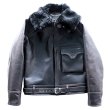画像4: BUZZ RICKSON'S バズリクソンズ BR80664 WILLIAM GIBSON COLLECTION BLACK B-2 ウィリアムギブソンコレクション ブラックB-2 レザージャケット 革ジャン フライトジャケット B-2 小説家 ウィリアムギブソン ブラックシリーズ ムートン襟 (4)