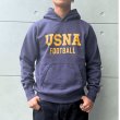 画像2: BUZZ RICKSON'S バズリクソンズ BR69640 SWEAT PARKA U.S.NAVAL ACADEMY スウェットパーカー U.S.ナーバルアカデミー ミリタリーパーカー USNA フットボール カンガルーポケット (2)