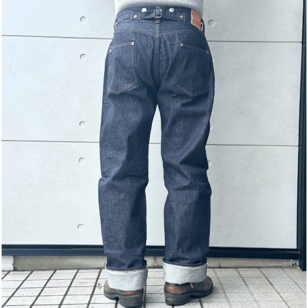 画像4: Good Old & Co グッドオールド G1922XX-DWO DENIM WAIST OVERALLS デニムウエストオーバーオールズ ヴィンテージデニム Gパン デニムパンツ サスペンダーボタン シンチバック (4)