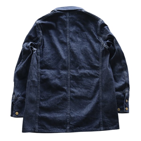 画像16: HEADLIGHT ヘッドライト HD15844 HEADLIGHT 9.5oz. SPECIAL WEAVE DENIM DOUBLE BREASTED COAT スペシャルウィーブデニム ダブルブレストコート コート ジャケット ダブルコート ワークコート チェンジボタン (16)