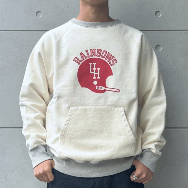 画像2: SUN SURF サンサーフ SS69597 "RAINBOWS" CREW NECK POCKET SWEAT クルーネックポケットスウェット カンガルーポケット付きスウェット レインボーズ フットボール (2)