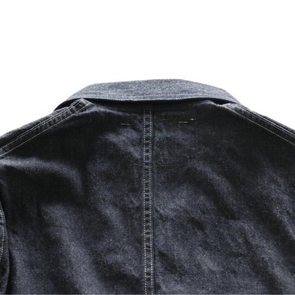 画像17: HEADLIGHT ヘッドライト HD15844 HEADLIGHT 9.5oz. SPECIAL WEAVE DENIM DOUBLE BREASTED COAT スペシャルウィーブデニム ダブルブレストコート コート ジャケット ダブルコート ワークコート チェンジボタン (17)