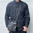 画像2: BUTLER VERNER SAILS バトラーバーナーセイルズ  Horse Leather Mini Helmet bag  JA-2928  ホースレザーミニヘルメットバッグ ショルダーバッグ 馬革 素上げ 革引手 栃木レザー 日本製 madeinjapan (2)