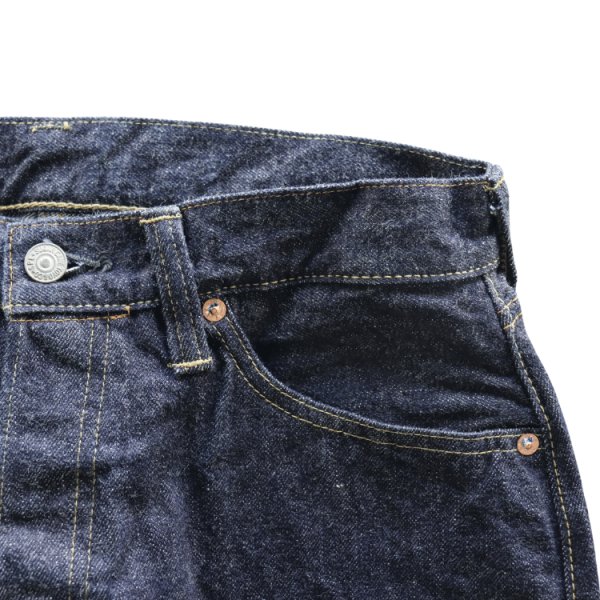 画像4: SUGAR CANE シュガーケーン SC42025 13oz. DENIM WAIST OVERALLS 2025 MODEL (WIDE LEG) 13オンス デニム ウエストオーバーオールズ 2025年モデル Gパン デニムパンツ 1936年モデルベース ワイド 太め スタンダードデニム (4)