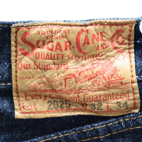 画像14: SUGAR CANE シュガーケーン SC42025 13oz. DENIM WAIST OVERALLS 2025 MODEL (WIDE LEG) 13オンス デニム ウエストオーバーオールズ 2025年モデル Gパン デニムパンツ 1936年モデルベース ワイド 太め スタンダードデニム (14)