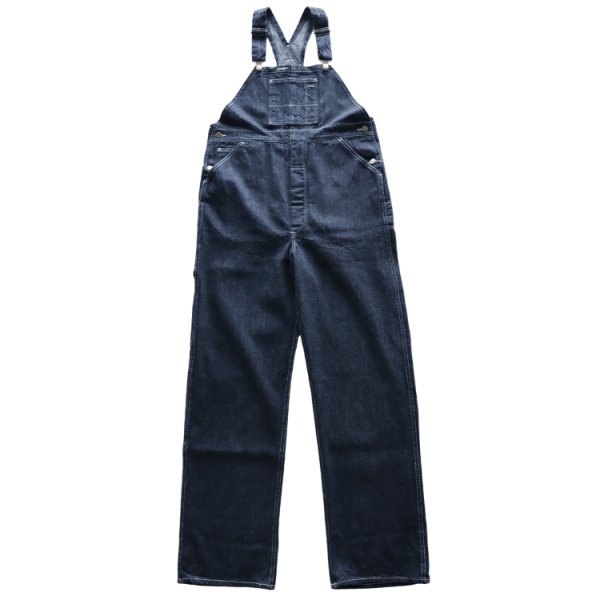 画像2: HEADLIGHT ヘッドライト HD42611 HEADLIGHT 9.5oz. SPECIAL WEAVE DENIM HIGH BACK OVERALLS スペシャルウィーブデニム ハイバックオーバーオール デニム ワークパンツ オーバーオール 1925年モデル (2)