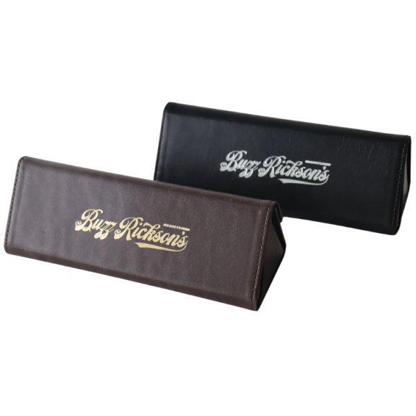 画像2: BUZZ RICKSON'S バズリクソンズ BR02871 BUZZ RICKSON'S LEATHER GLASSES CASE レザーグラスケース グッズ メガネケース レザー用品 折りたたみメガネケース (2)