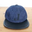 画像12: JELADO ジェラード AB21750 JELADO×BRUNEL＆Co.HATMAKERS B.B.CAP ブルーネルハットメイカーズ  ベースボールキャップ 帽子 カウハイド  ホースハイド 白タグ デニム 革 (12)