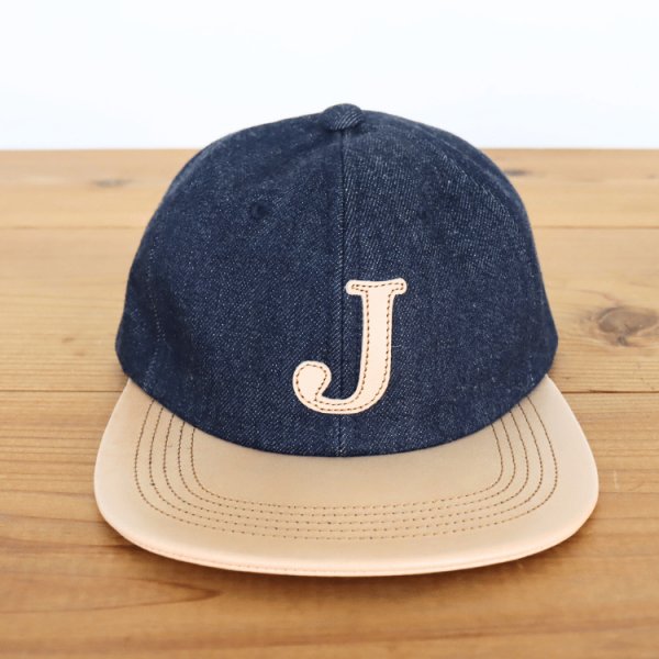 画像3: JELADO ジェラード AB21750 JELADO×BRUNEL＆Co.HATMAKERS B.B.CAP ブルーネルハットメイカーズ  ベースボールキャップ 帽子 カウハイド  ホースハイド 白タグ デニム 革 (3)
