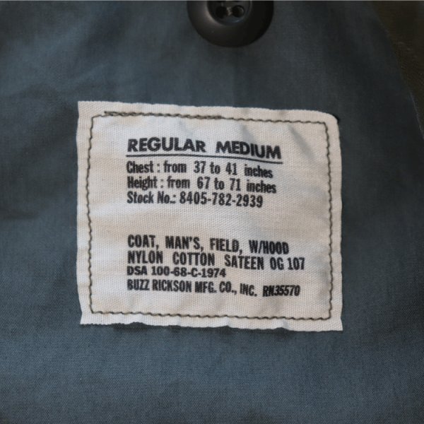 画像15: BUZZ RICKSON'S バズリクソンズ BR15804 Type M-65 “BUZZ RICKSON MFG. CO.” 13th BOMB. SQ. "GRIM REAPERS" 第13爆撃飛行隊 グリムリーパーズ ミリタリージャケット M-65 フィールドジャケット U.S.ARMY (15)