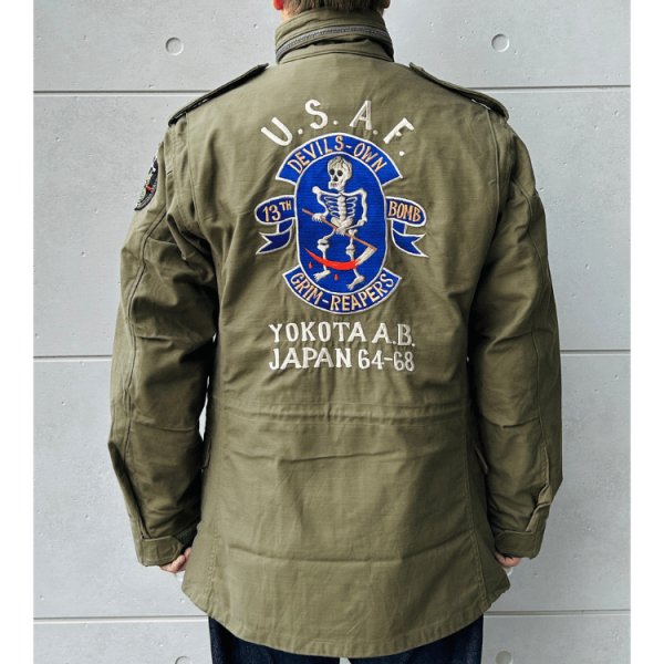 画像3: BUZZ RICKSON'S バズリクソンズ BR15804 Type M-65 “BUZZ RICKSON MFG. CO.” 13th BOMB. SQ. "GRIM REAPERS" 第13爆撃飛行隊 グリムリーパーズ ミリタリージャケット M-65 フィールドジャケット U.S.ARMY (3)