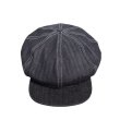 画像4: DAPPER'S ダッパーズ LOT1836 Classical Casquette TypeA クラシカルキャスケット 帽子 キャスケット ノンウォッシュ インディゴ デニム ブラックデニム クラシカル (4)