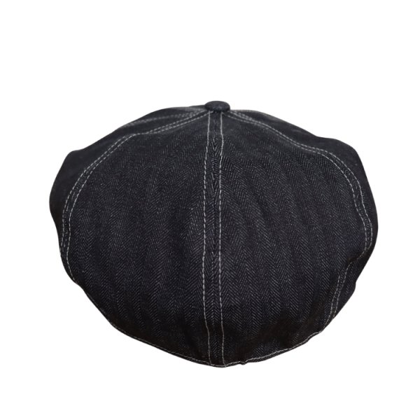 画像6: DAPPER'S ダッパーズ LOT1836 Classical Casquette TypeA クラシカルキャスケット 帽子 キャスケット ノンウォッシュ インディゴ デニム ブラックデニム クラシカル (6)