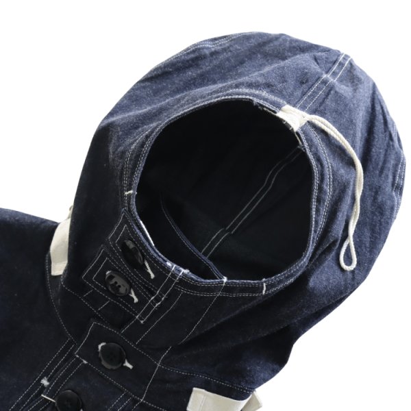画像8: BUZZ RICKSON'S バズリクソンズ BR11703A U.S. NAVY DENIM GAS PROTECTIVE PARKA デニムガスプロテクティブパーカー ミリタリー ガスパーカー デニムパーカー  U.S.NAVY 米海軍 (8)