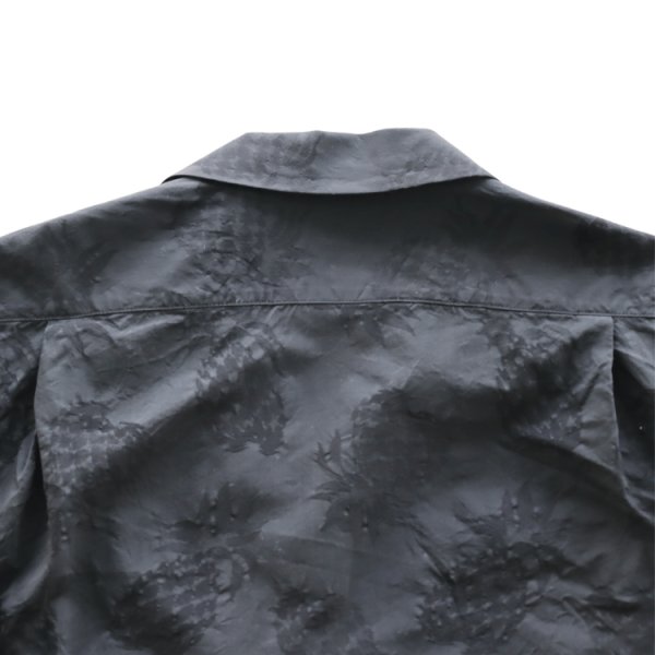 画像14: CUSHMAN クッシュマン 25616 PINEAPPLE JACQUARD OPEN COLLAR SHIRTS パイナップルジャガードオープンカラーシャツ 長袖シャツ メンズ パイナップル柄 ジャガード織り (14)