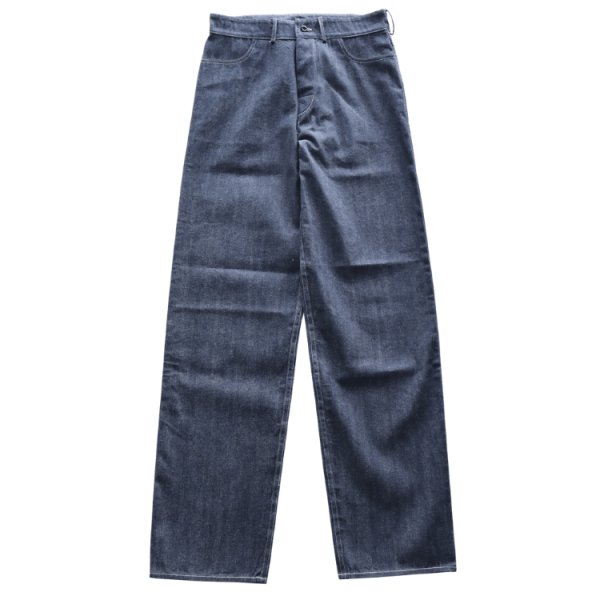 画像2: DAPPER'S ダッパーズ LION-002 LION BRAND Denim Work Pants with Buckle Back ライオンブランド デニムワークパンツ バックルバック デニムパンツ メンズ ワークパンツ ペインターパンツ (2)