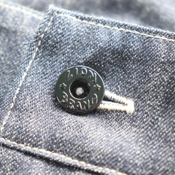 画像7: DAPPER'S ダッパーズ LION-002 LION BRAND Denim Work Pants with Buckle Back ライオンブランド デニムワークパンツ バックルバック デニムパンツ メンズ ワークパンツ ペインターパンツ (7)