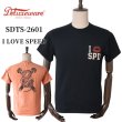 画像1: DELUXEWARE デラックスウエア SDTS-2601 I LOVE SPEED アイラブスピード プリントTシャツ 半袖Tシャツ SDTSシリーズ ソフトニット 純国産品 (1)