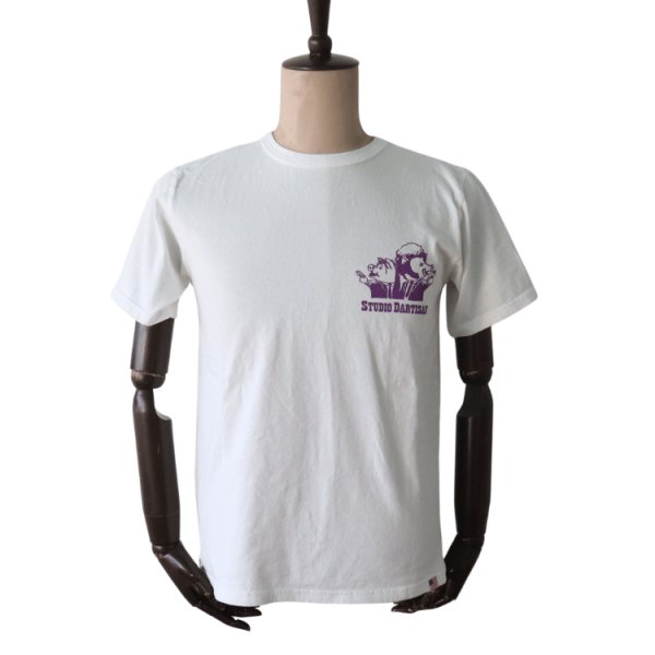 画像4: STUDIO D'ARTISAN ステュディオダルチザン 8211A USA cotton print T コットンプリントT 半袖Tシャツ メンズ アメカジ USコットンボディー ダルチ豚 パロディーシリーズ (4)