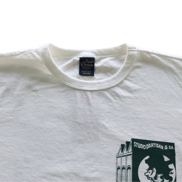 画像7: STUDIO D'ARTISAN ステュディオダルチザン 8211B USA cotton print T コットンプリントT 半袖Tシャツ メンズ アメカジ USコットンボディー ダルチ豚 パロディーシリーズ (7)