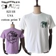 画像1: STUDIO D'ARTISAN ステュディオダルチザン 8211B USA cotton print T コットンプリントT 半袖Tシャツ メンズ アメカジ USコットンボディー ダルチ豚 パロディーシリーズ (1)
