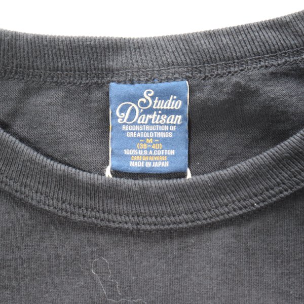 画像9: STUDIO D'ARTISAN ステュディオダルチザン 8212A USA cotton print T コットンプリントT 半袖Tシャツ メンズ アメカジ USコットンボディー ダルチ豚 パロディーシリーズ (9)