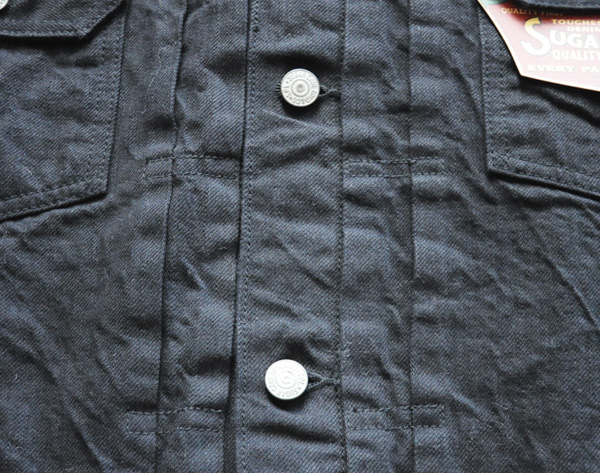シュガーケーン 13ozブラックデニムジャケット1953モデル 2ndタイプ Sugar Cane Sc Top
