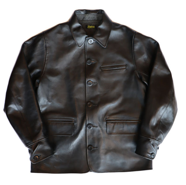 DAPPER'S ダッパーズ 1437 Classical Leather Car Coat Jacket 