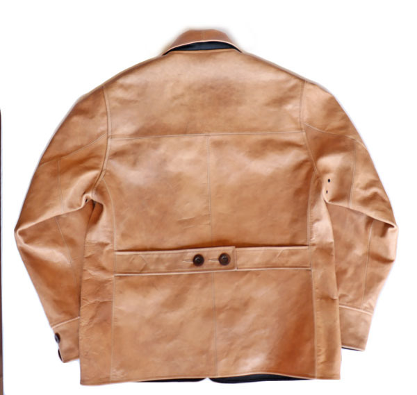 DAPPER'S ダッパーズ 1437 Classical Leather Car Coat Jacket 