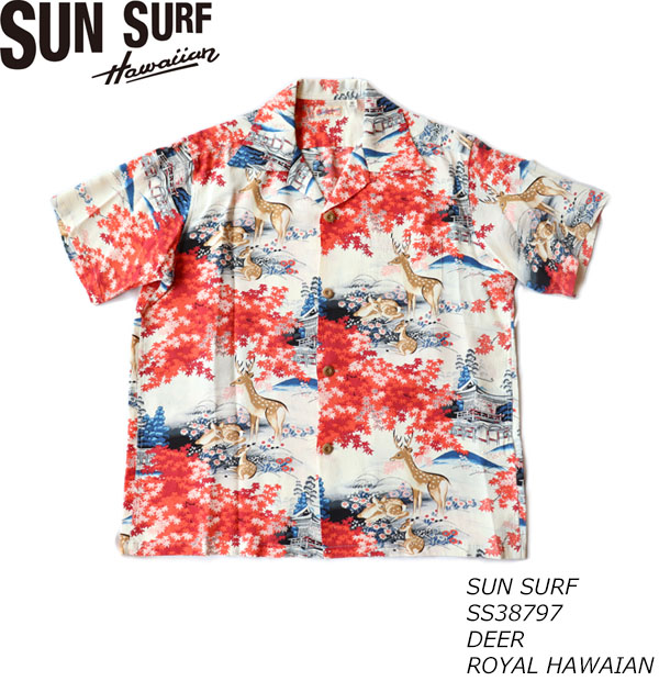 SUN SURF サンサーフ SS38797 RAYON HAWAIIAN SHIRT “DEER” ディア ...