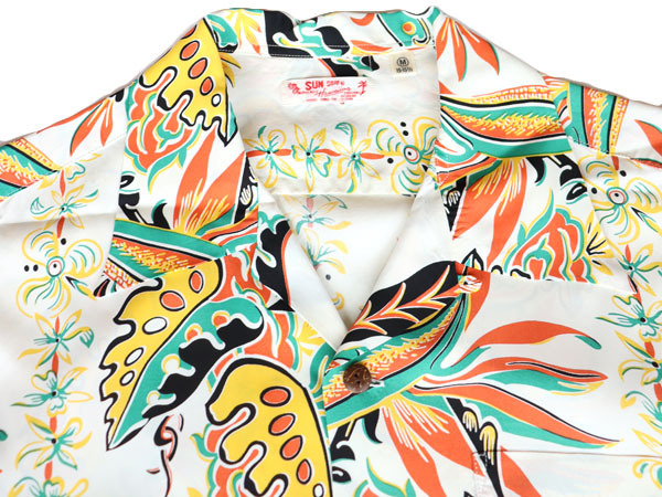 SUNSURF サンサーフ SS38804 RAYON HAWAIIAN SHIRT “BIRD OF PARADISE 割引サービス レーヨン 50s シャツ SHIRT RAYON PATTERN CRAZY シャツ