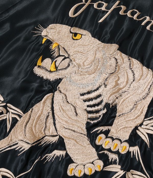 TAILOR TOYO テーラー東洋 TT15173-162 Early 1950s Style Acetate Souvenir Jacket “DUELLING  DRAGONS” × “WHITE TIGER” スカジャン スーベニアジャケット 2022 デュエリング ドラゴン ホワイトタイガー 刺繍 made  in japan 日本製 東洋エンタープライズ - TOP
