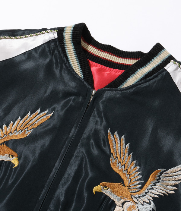 TAILOR TOYO テーラー東洋 TT15173-119 / Early 1950s Style Acetate Souvenir Jacket  “EAGLE” × “BLACK DRAGON” スカジャン スーベニアジャケット 2022 イーグル ブラックドラゴン 刺繍 made in  japan 日本製 東洋エンタープライズ - TOP