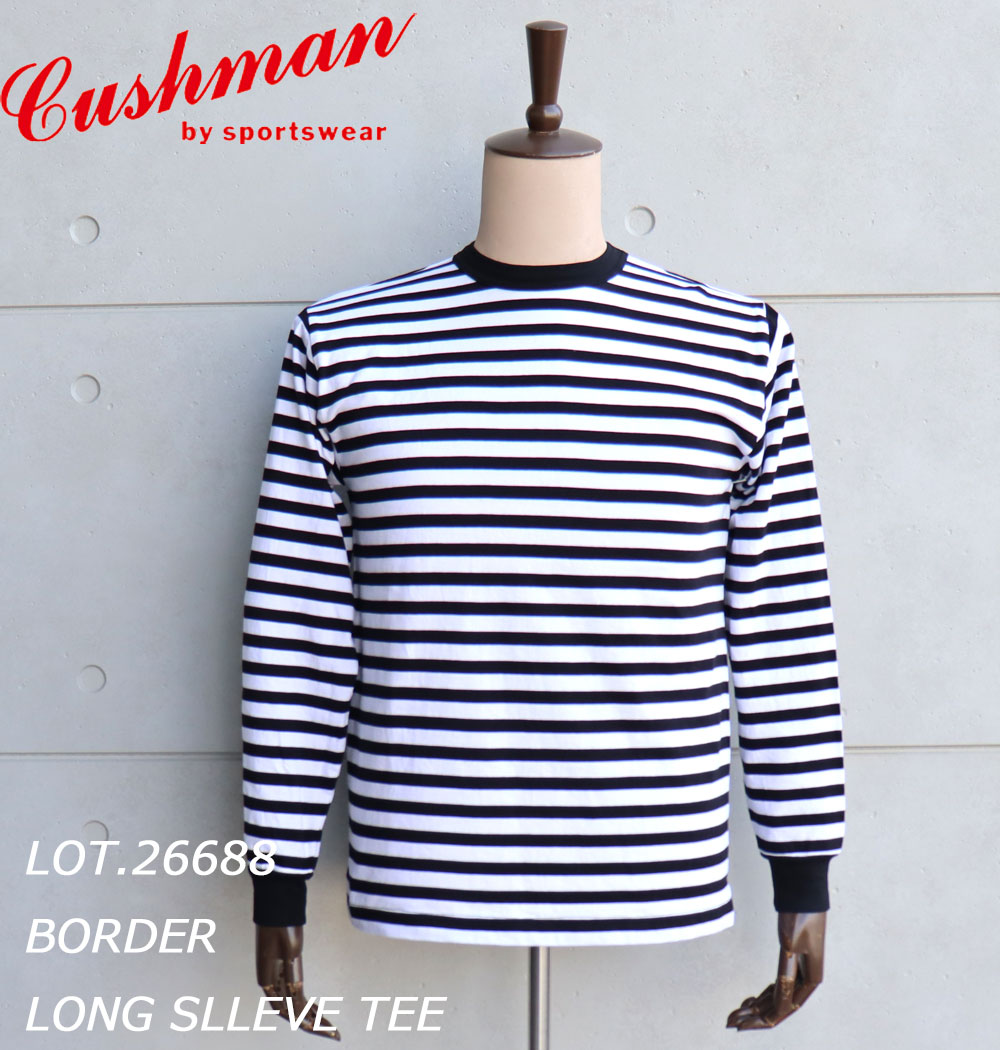 CUSHMAN クッシュマン コットン 26688 100% ボーダーTシャツ BORDER ...