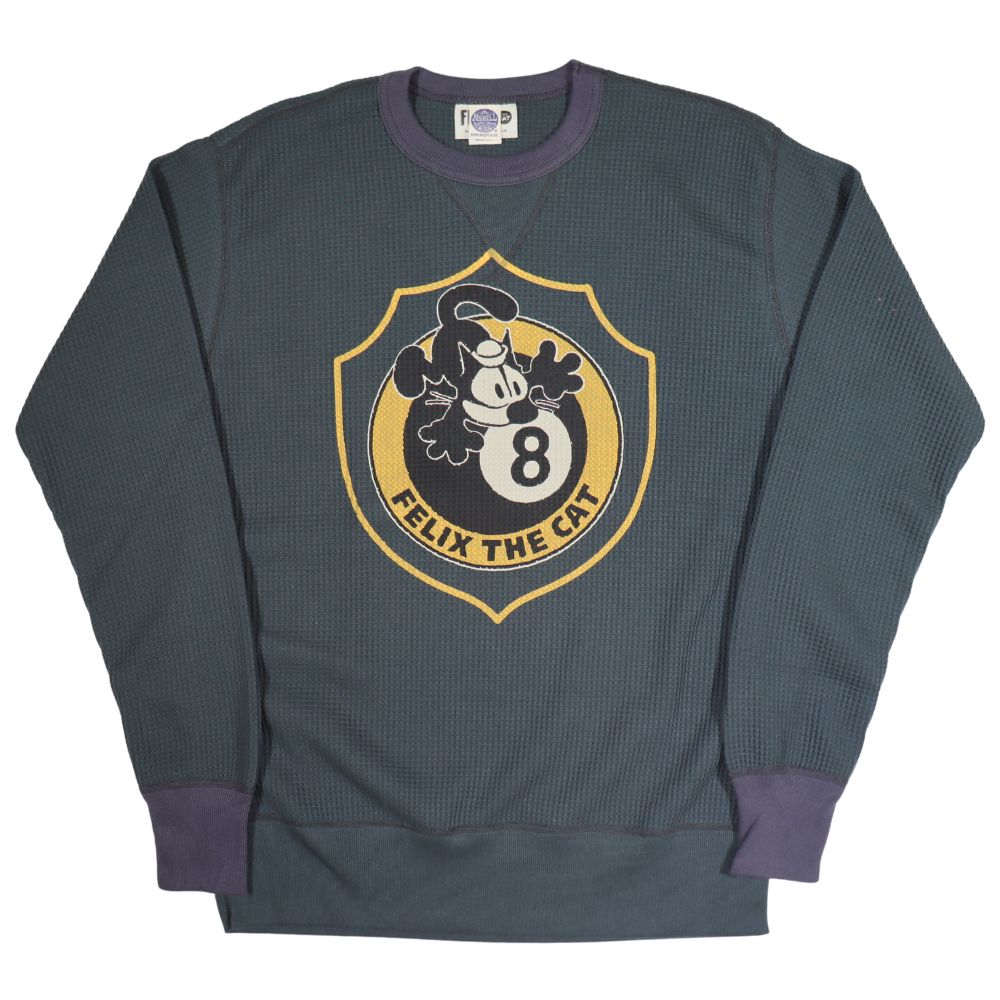 TOYS McCOY トイズマッコイ BIG WAFFLE CREW NECK SHIRT FELIX THE CAT