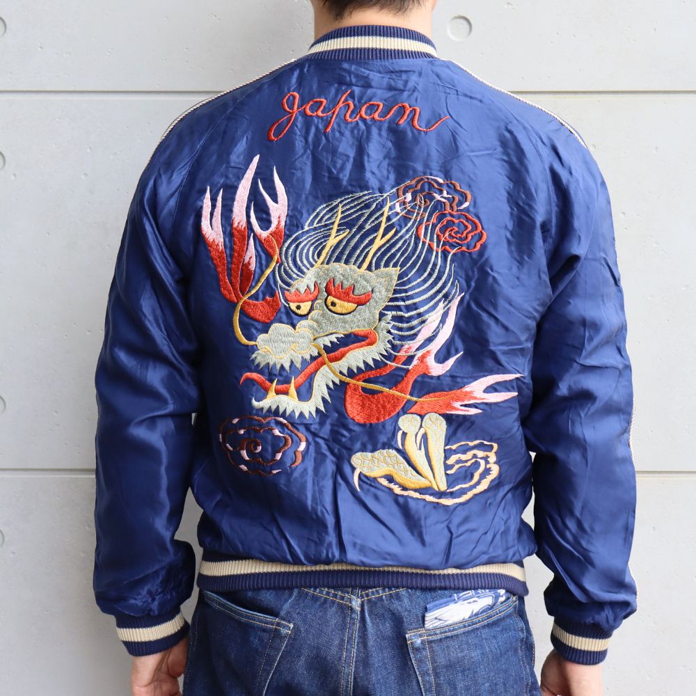 スーベニアジャケット シャツ ドラゴン 龍 ベトジャン ミリタリー 刺繍