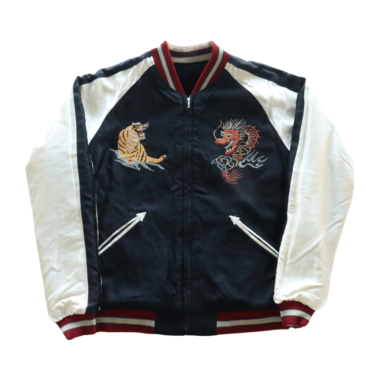 【Special】50s 黒別珍×白サテン スカジャン vintage 別珍 スカジャン 60s special 一点物 鷹 松 ヴィンテージ 50s - メルカリ