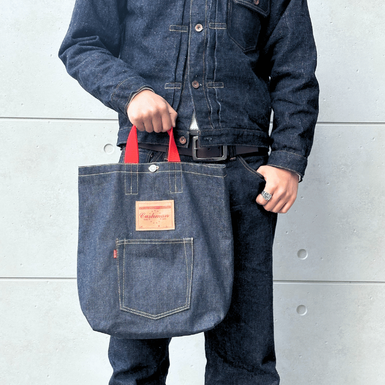 CUSHMAN クッシュマン 13.5oz XX DENIM TOTE BAG デニムトートバッグ